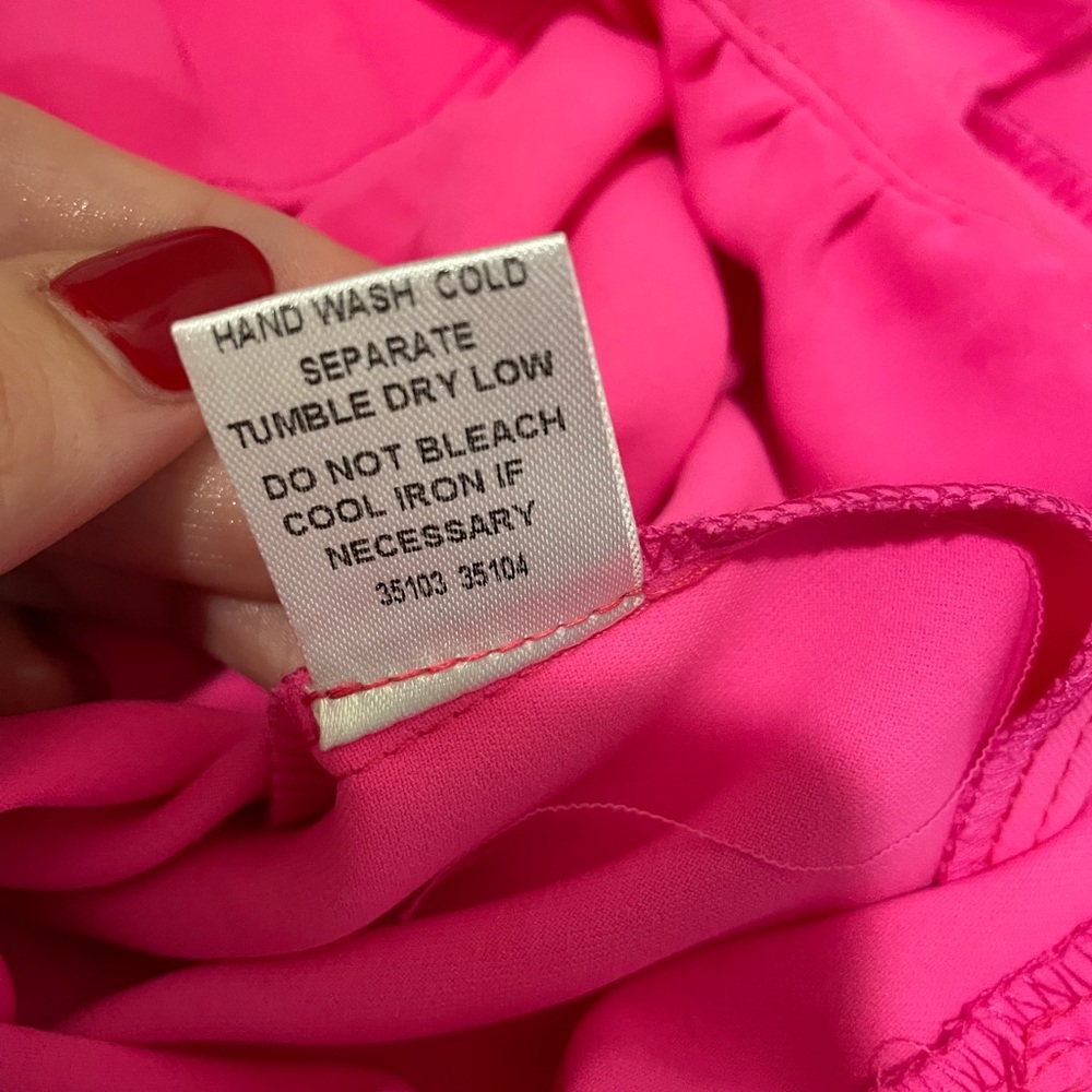 Pink Romper with Ruffle Accent - Picture 7 of 8